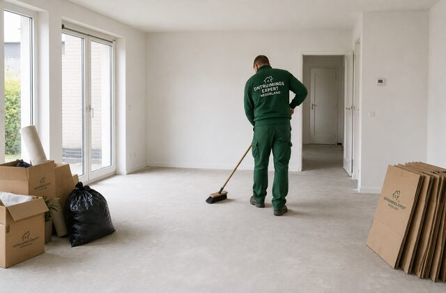 Woning bezemschoon opleveren na het verwijderen van de vloer