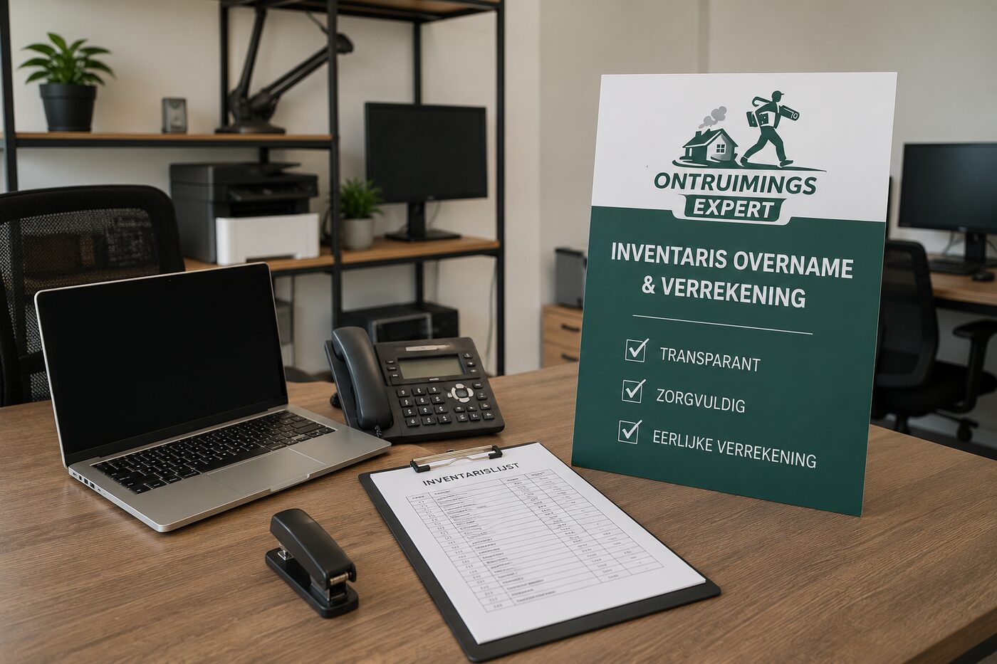 Inventaris voor overname en verrekening